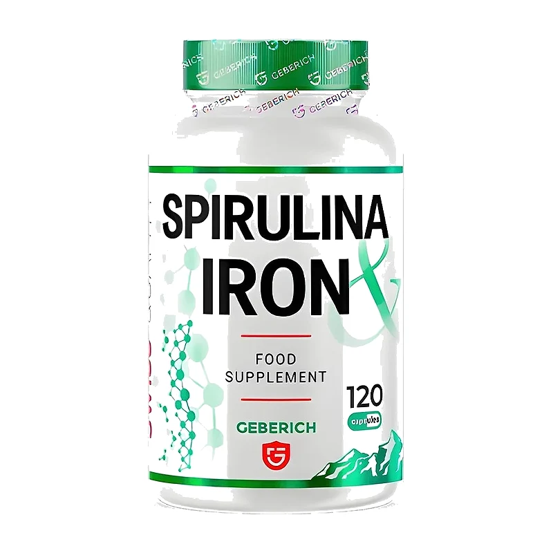 Spirulina Iron — spirulina and iron capsules